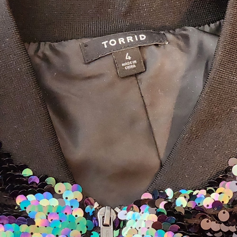 Torrid Multicolor Sequin Jacket☆NEW - image 3
